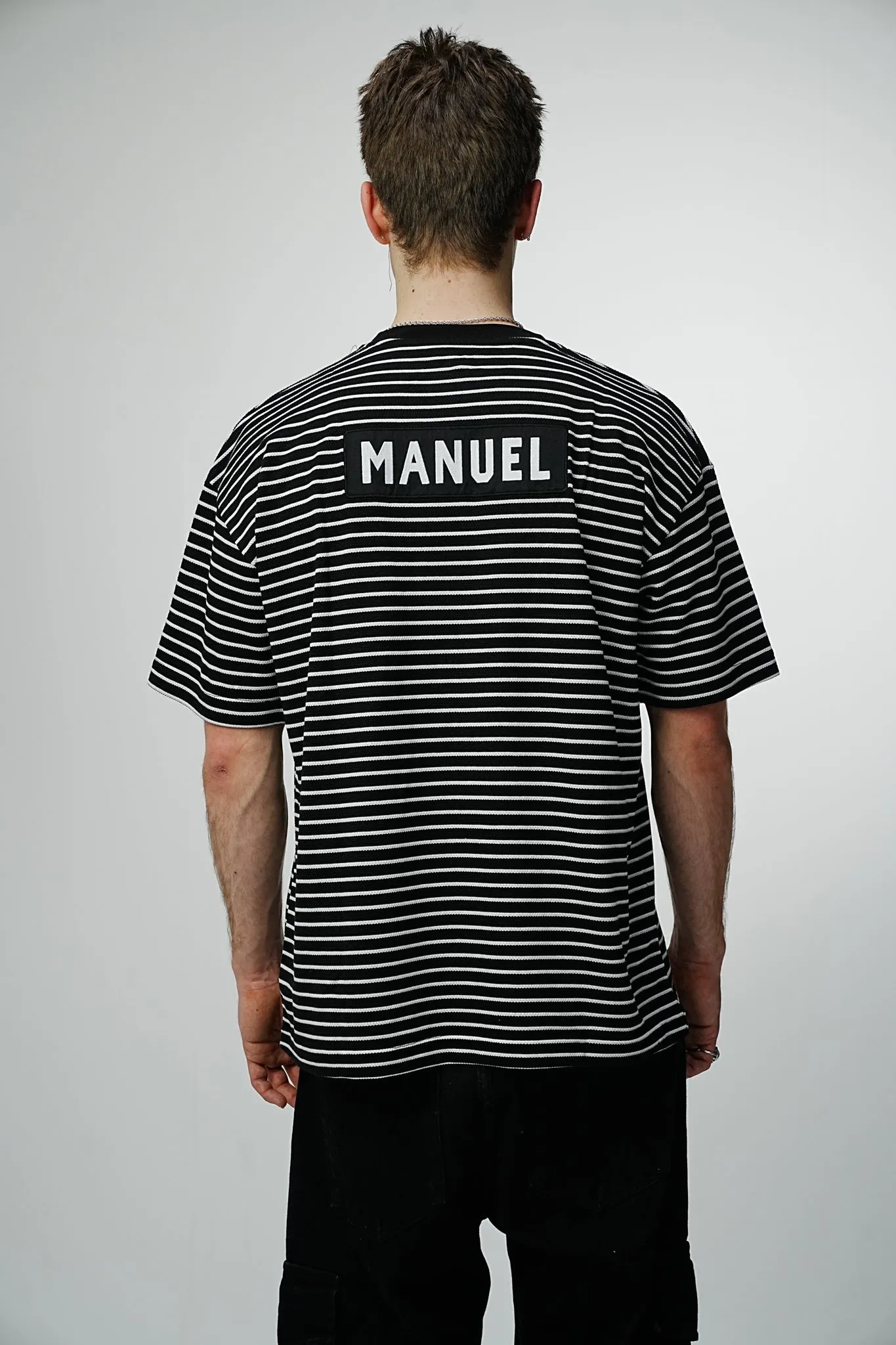 Textured Striped Premium T-shirt