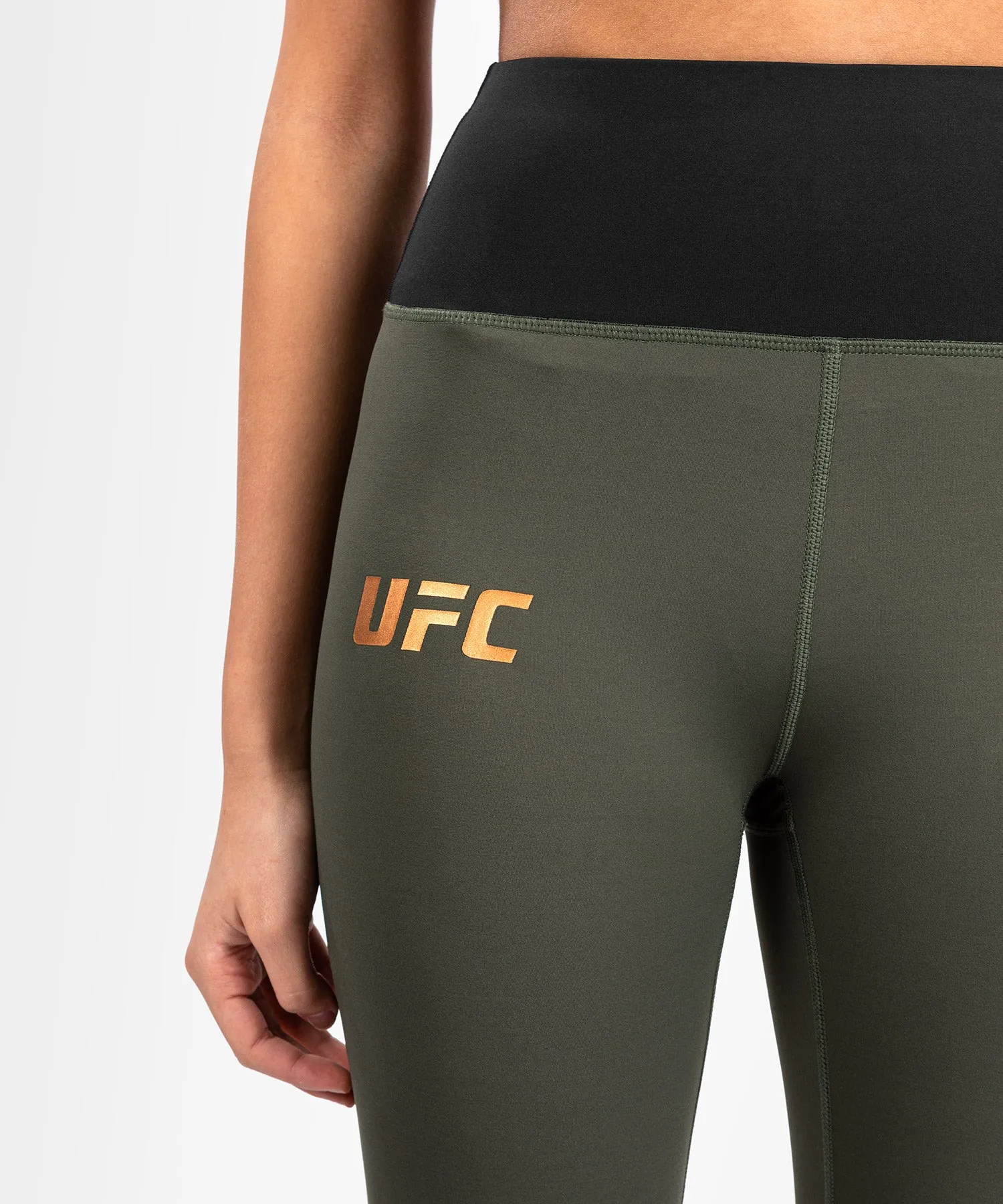 UFC Adrenaline by Venum Fight Week  Women’s Performance Tight - Khaki/Bronze