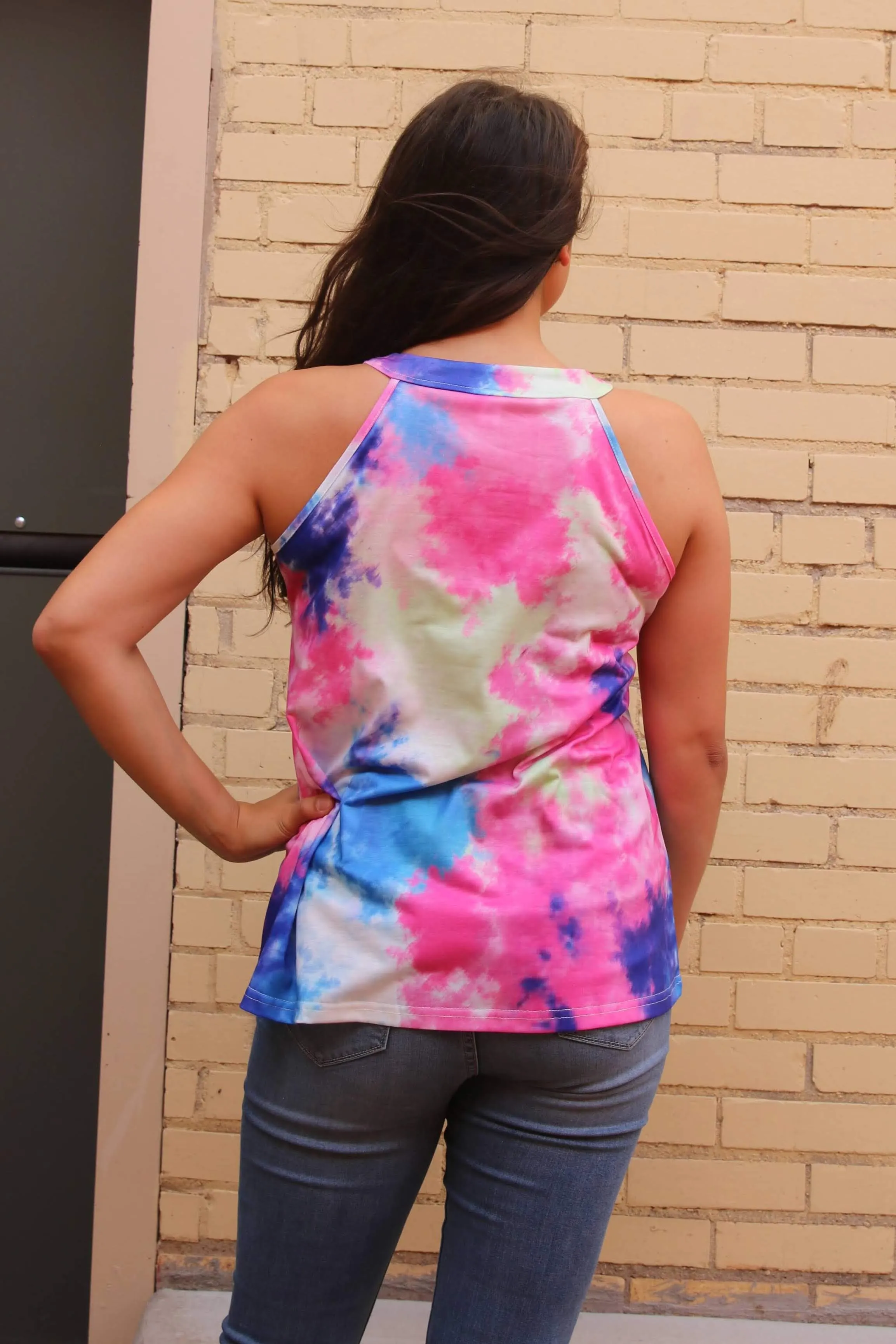 Venus Tie Dye Sleeveless Top