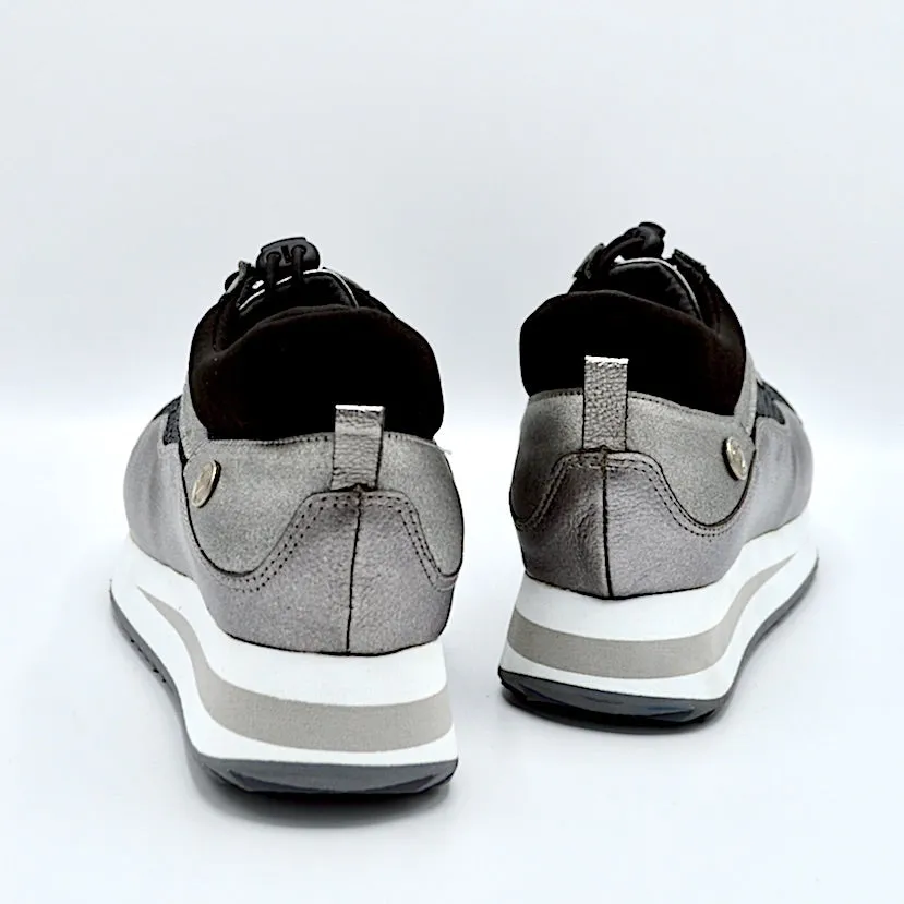 VERSE ELEVATED TRAINER - SILVER LEATHER/BLACKMESH