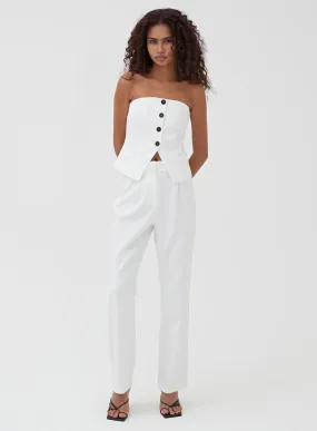 White Tailored Trouser - Charl