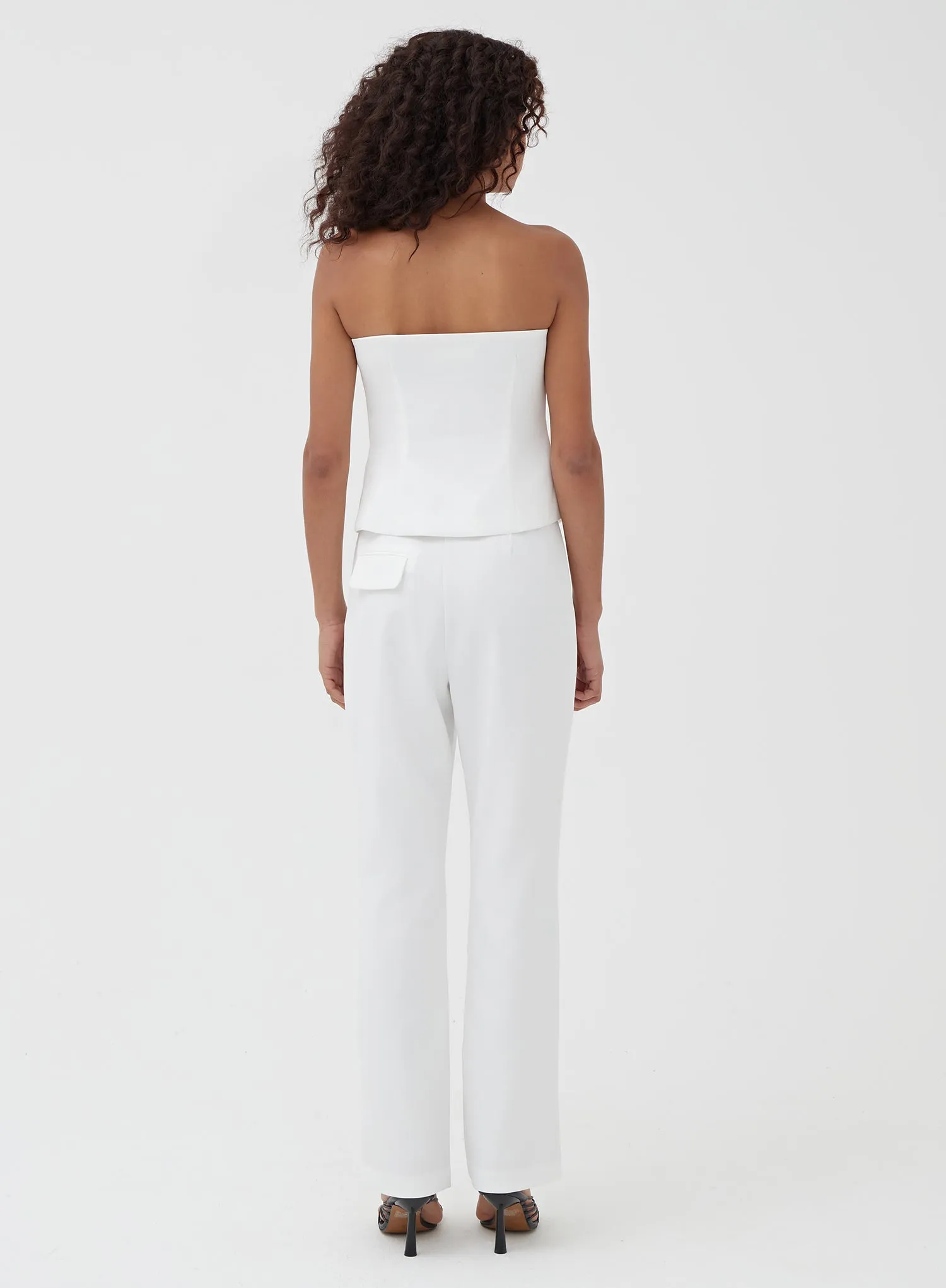 White Tailored Trouser - Charl